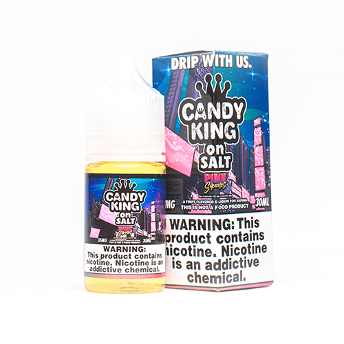 Candy King On Salt Pink Squares 30ml Nic Salt Vape Juice Salt Nic Pod Vape Juice