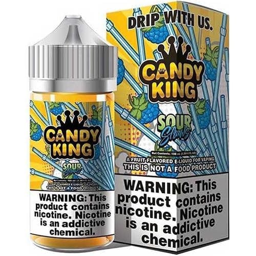 Candy King Sour Straws Synthetic Nicotine 100ml Vape Juice E Liquid
