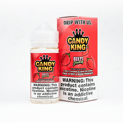 Candy King Strawberry Belts 100ml Vape Juice E Liquid