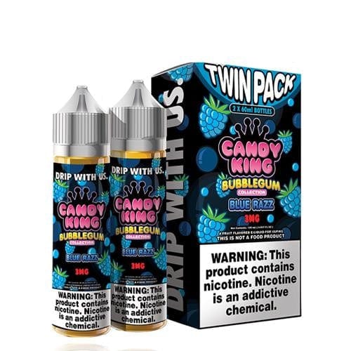 Candy King Twin Pack Bubblegum Blue Razz 2x 60ml Vape Juice E Liquid