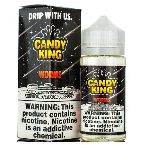 Candy King Worms Synthetic Nicotine 100ml Vape Juice E Liquid