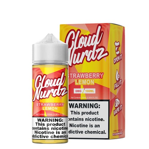 Cloud Nurdz Strawberry Lemon 100ml Synthetic Nic Vape Juice