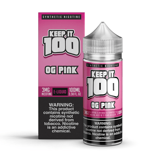 OG Pink Synthetic Nicotine 100ml Vape Juice - Keep It 100 E Liquid