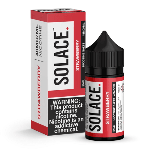 Strawberry 30ml Nic Salt Vape Juice - Solace Salt Nic Pod Vape Juice