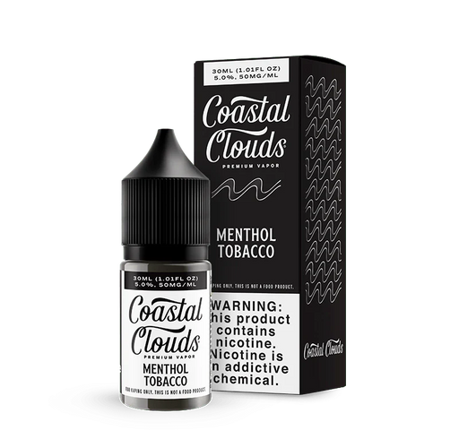 Coastal Clouds Menthol Tobacco Nic Salt Vape Juice 30ml