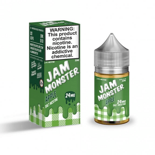 Apple 30ml Nic Salt Vape Juice - Jam Monster Salt Nic Pod Vape Juice