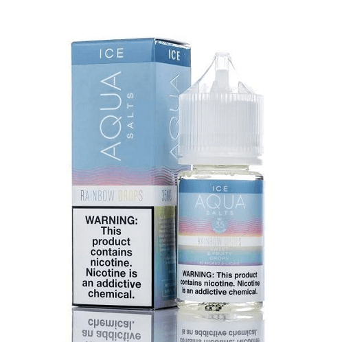 Aqua Synthetic Nicotine Menthol Drops 30ml Nic Salt Vape Juice Salt Nic Pod Vape Juice
