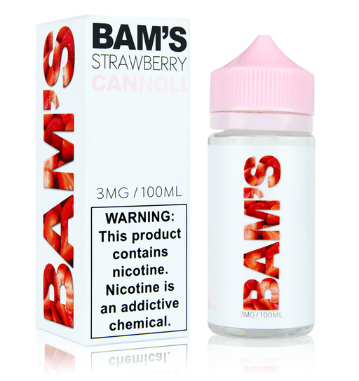 Bam's Strawberry Cannoli 100ml Vape Juice E Liquid