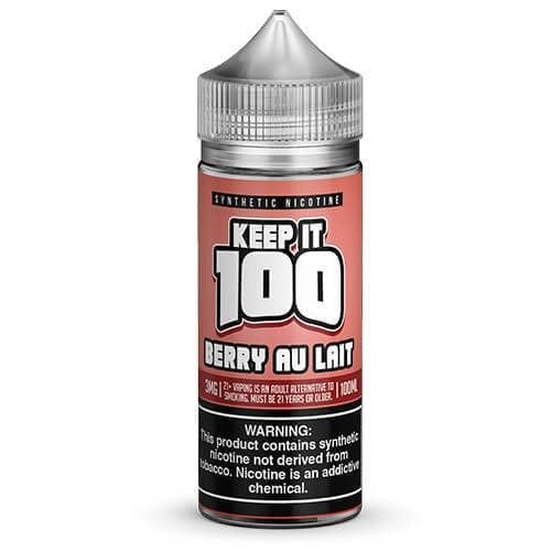Berry Au Lait 100ml Synthetic Nicotine Vape Juice - Keep It 100 E Liquid