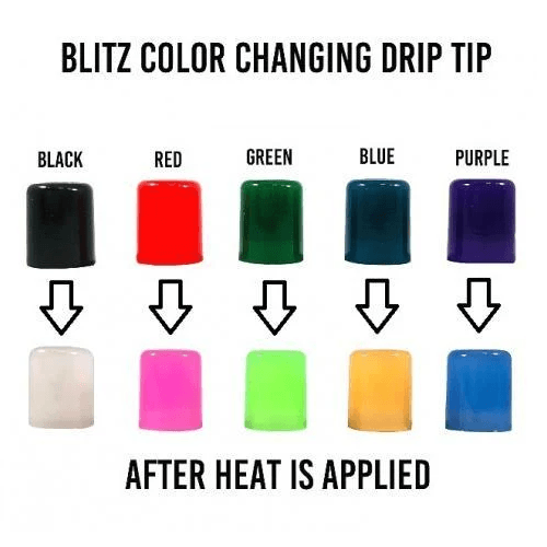 Blitz Assorted 510 and 810 Drip Tips - Color-Changing (Random Color) -