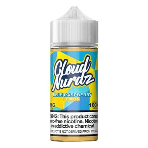 Blue Raspberry Lemon 100ml Synthetic Nic Vape Juice - Cloud Nurdz E Liquid