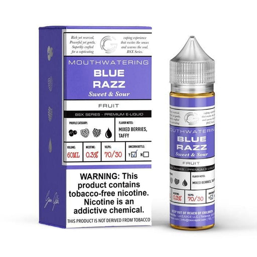 Blue Razz 60ml Vape Juice - Glas Basix E Liquid