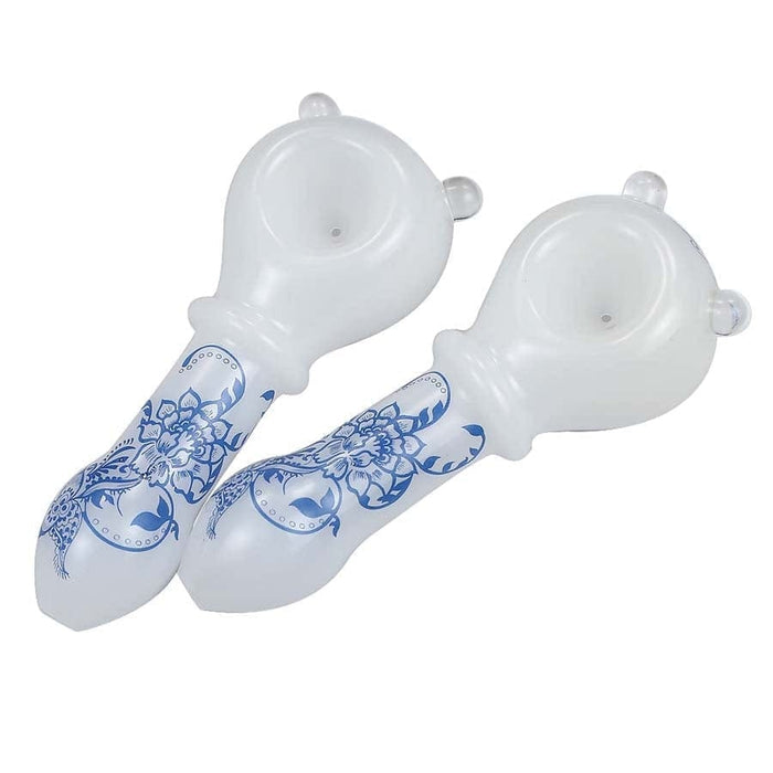 Blue & White Porcelain Styled Hand Pipe - Alternatives - Vape