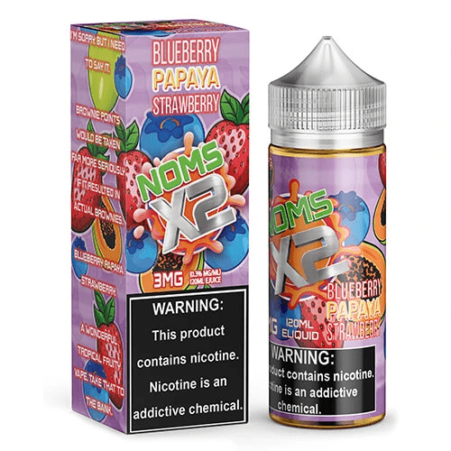 Blueberry Papaya Strawberry 120ml Vape Juice - Noms X2 E Liquid