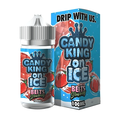 Candy King on Ice Belts Strawberry 100ml Vape Juice E Liquid
