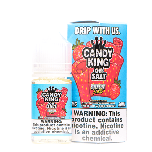 Candy King On Salt Strawberry Roll 30ml Salt Nic Vape Juice Salt Nic Pod Vape Juice