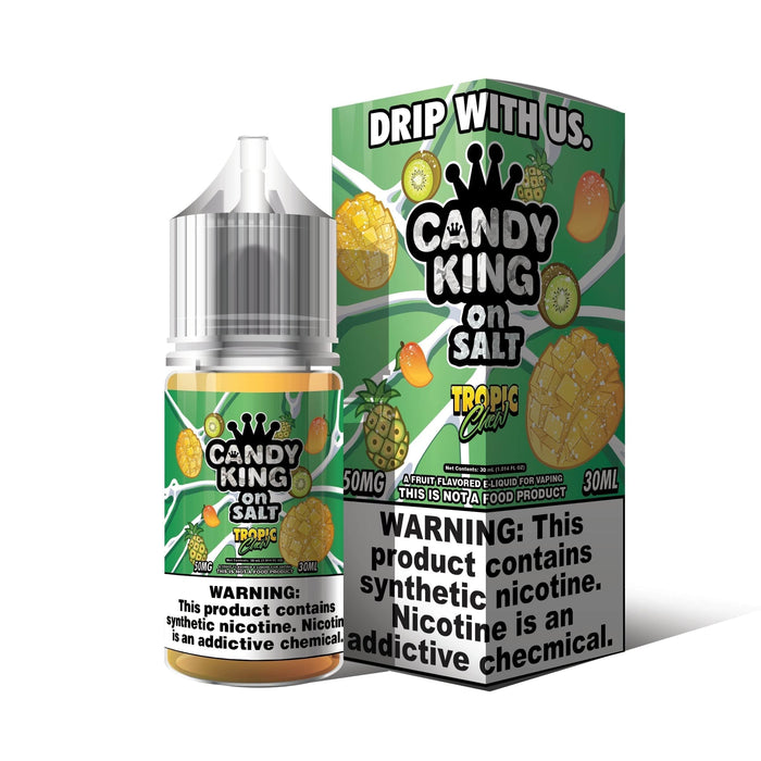 Candy King On Salt Tropic Chew Synthetic Nicotine 30ml Nic Salt Vape Juice Salt Nic Pod Vape Juice