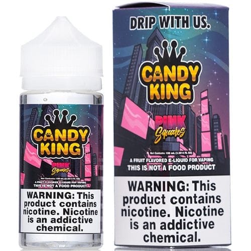 Candy King Pink Squares Synthetic Nicotine 100ml Vape Juice - 3mg