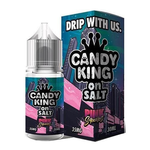 Candy King Pink Squares Synthetic Nicotine 30ml Nic Salt Vape Juice Salt Nic Pod Vape Juice