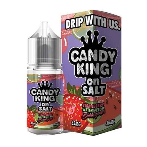Candy King Strawberry Watermelon Bubblegum Synthetic Nicotine 30ml Nic Salt Vape Juice Salt Nic Pod Vape Juice