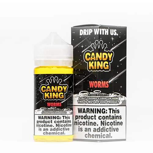 Candy King Worms 100ml Vape Juice - 0mg - 0MG - ZERO MG