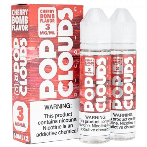 Cherry 2x 60ml Vape Juice - Pop Clouds E Liquid