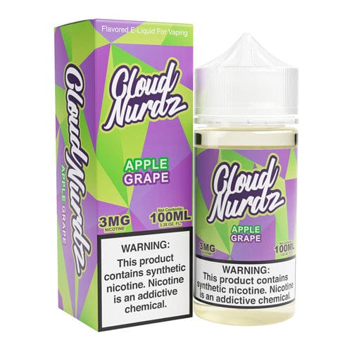 Cloud Nurdz Grape Apple 100ml Synthetic Nic Vape Juice