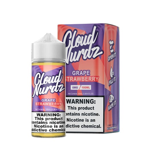 Cloud Nurdz Grape Strawberry Synthetic Nic 100ml Vape Juice
