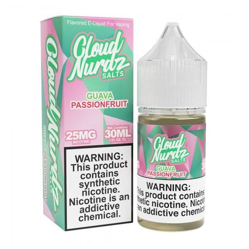 Cloud Nurdz Salts Guava Passion Fruit Nic Salt Vape Juice 30ml