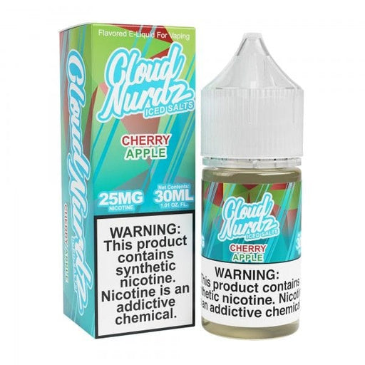 Cloud Nurdz Salts Iced Cherry Apple Nic Salt Vape Juice 30ml