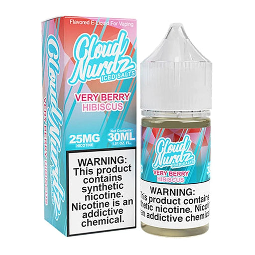 Cloud Nurdz Salts Iced Very Berry Hibiscus Nic Salt Vape Juice 30ml