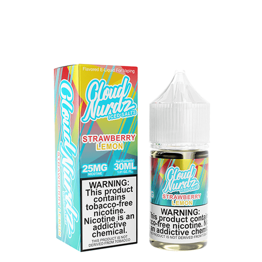 Cloud Nurdz Strawberry Lemon Iced 30ml Nic Salt Vape Juice