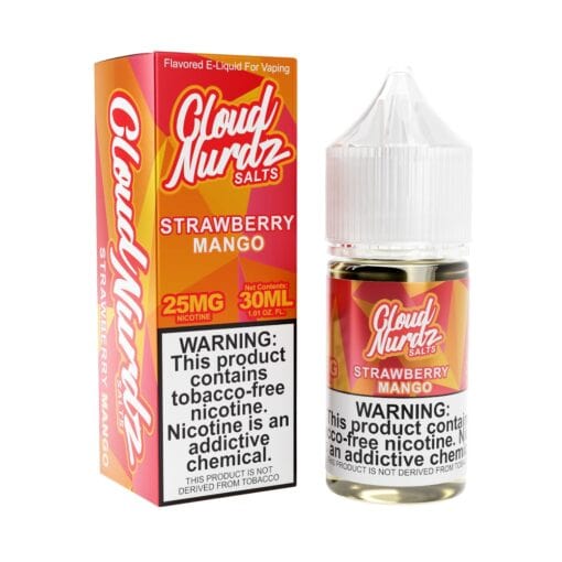 Cloud Nurdz Strawberry Mango 30ml Nic Salt Vape Juice