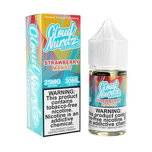Cloud Nurdz Strawberry Mango Iced 30ml Nic Salt Vape Juice