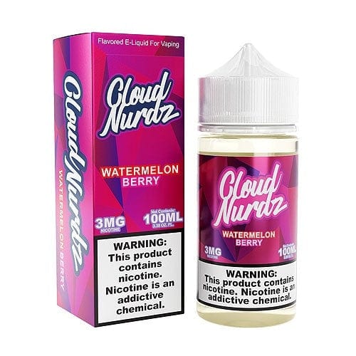 Cloud Nurdz Watermelon Berry 100ml Synthetic Vape Juice E Liquid