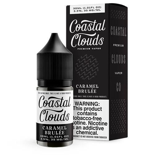 Coastal Clouds Caramel Brulee 30ml TF Nic Salt Vape Juice Salt Nic Pod Vape Juice