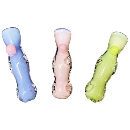Colored Handmade Glass Chillum - Alternatives - Vape