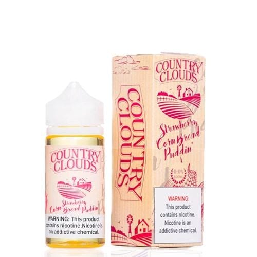 Country Clouds Strawberry Bread Puddin' 100ml Vape Juice E Liquid