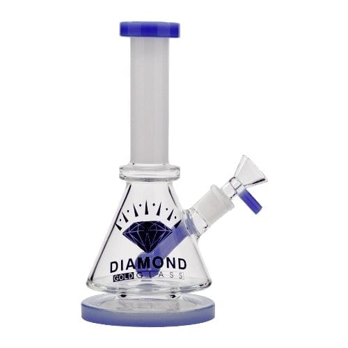 Diamond Glass 5" Triangular Mini Beaker Bong 420 710