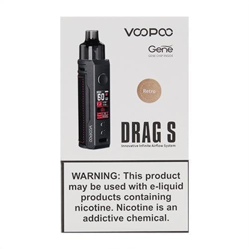 Drag S 60W Pod System - Voopoo - Silver and White - Vape