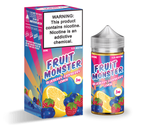 Fruit Monster Blueberry Raspberry Lemon 100ml Vape Juice E Liquid