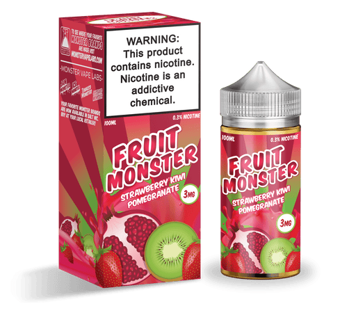 Fruit Monster Strawberry Kiwi Pomegranate 100ml Vape Juice E Liquid
