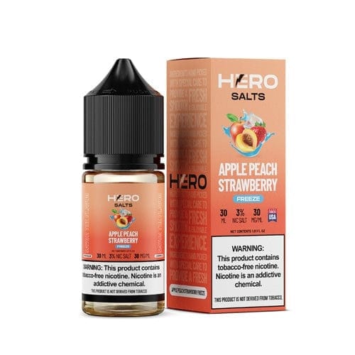 HERO Apple Peach Strawberry Freeze 30ml TF Nic Salt Vape Juice - 30mg