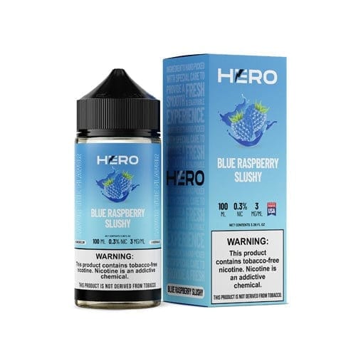 HERO Blue Raspberry Slushy 100ml TF Vape Juice - 0mg