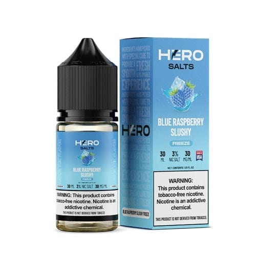 HERO Blue Raspberry Slushy Freeze 30ml TF Nic Salt Vape Juice - 30mg