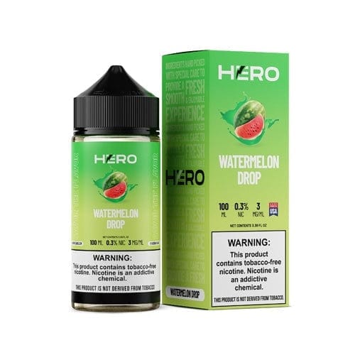 HERO Watermelon Drop 100ml TF Vape Juice - 0mg