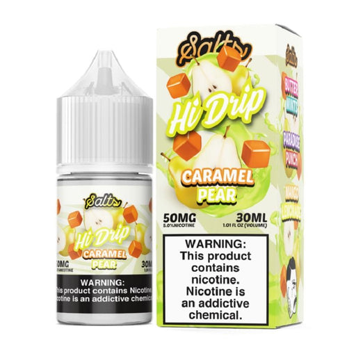 Hi-Drip Caramel Pear Nic Salt Vape Juice 30ml