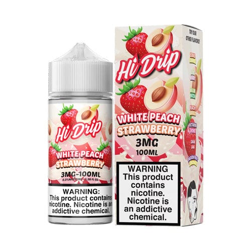 Hi-Drip White Peach Strawberry 100ml Vape Juice