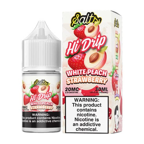 Hi-Drip White Peach Strawberry 30ml Nic Salt Vape Juice