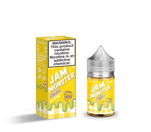 Jam Monster Salts Banana 30ml Nic Salt Vape Juice Salt Nic Pod Vape Juice